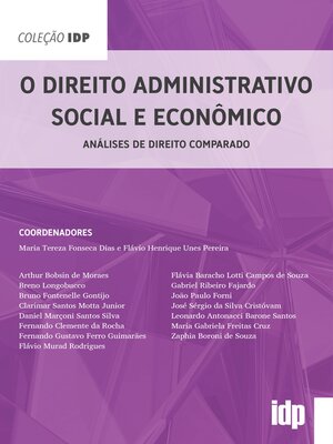 cover image of O Direito Administrativo Social e Econômico